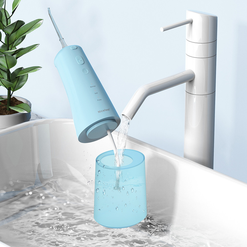 Ασύρματο νερό Flosser, οδοντικό νήμα φορητό προφορικό Irrigator λειτουργίας μασάζ